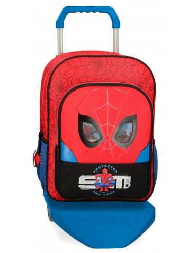 MOCHILA ADAP.38CM.C/CARRO SPIDERMAN PROTECTOR